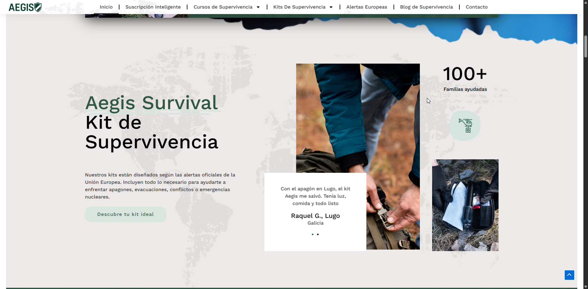 Aegis Survival - E-commerce de supervivencia